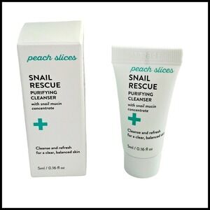 Peach Slices Snail Rescue Purifying Cleanser 5ml/0.16 oz Travel Size Mini